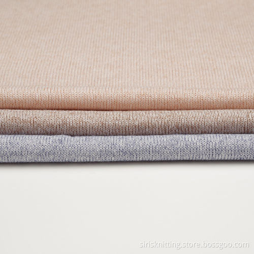 Hacci Knit Fabric Melange Yarn Polyester Rayon Fabric